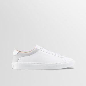 Capri Leather & Suede Sneaker in Avorio