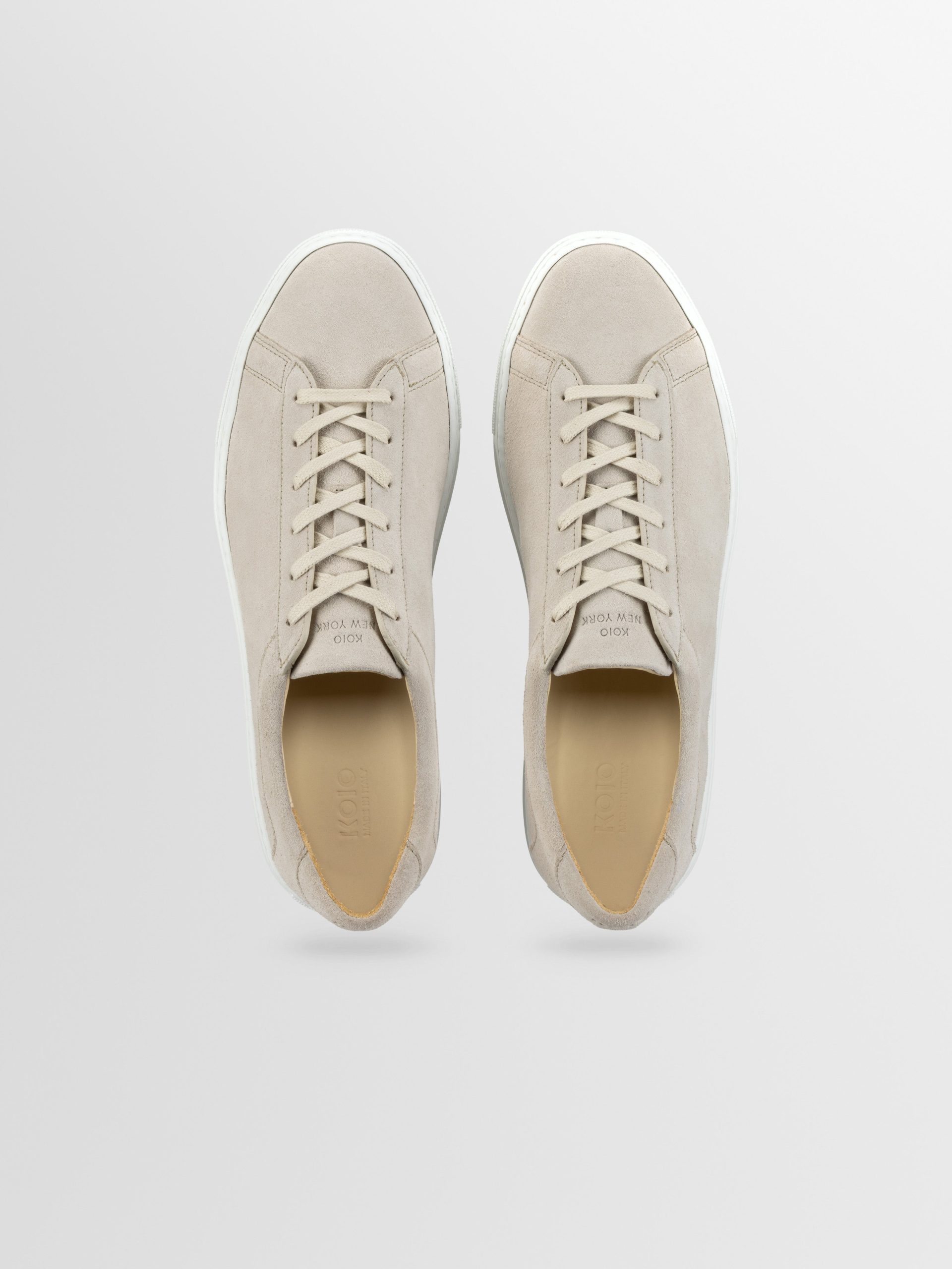 Capri Suede Sneaker in Ivory - Image 3