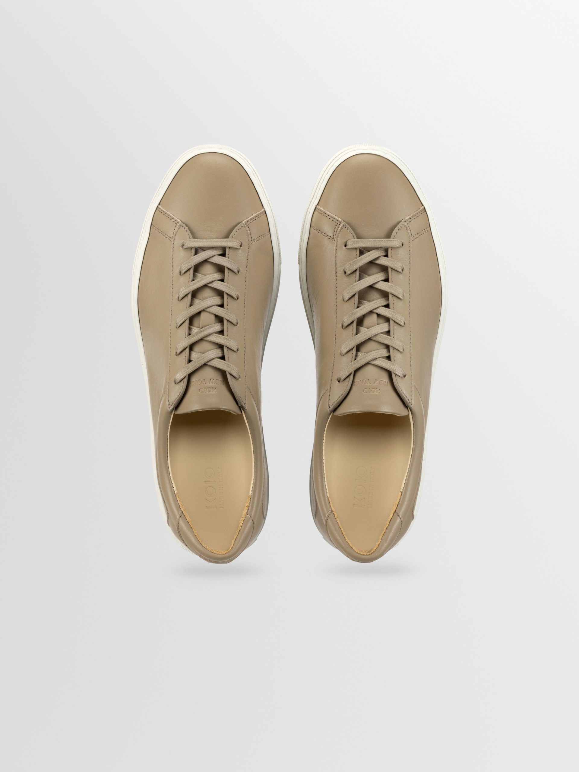 Capri Leather Sneaker in Khaki - Image 3