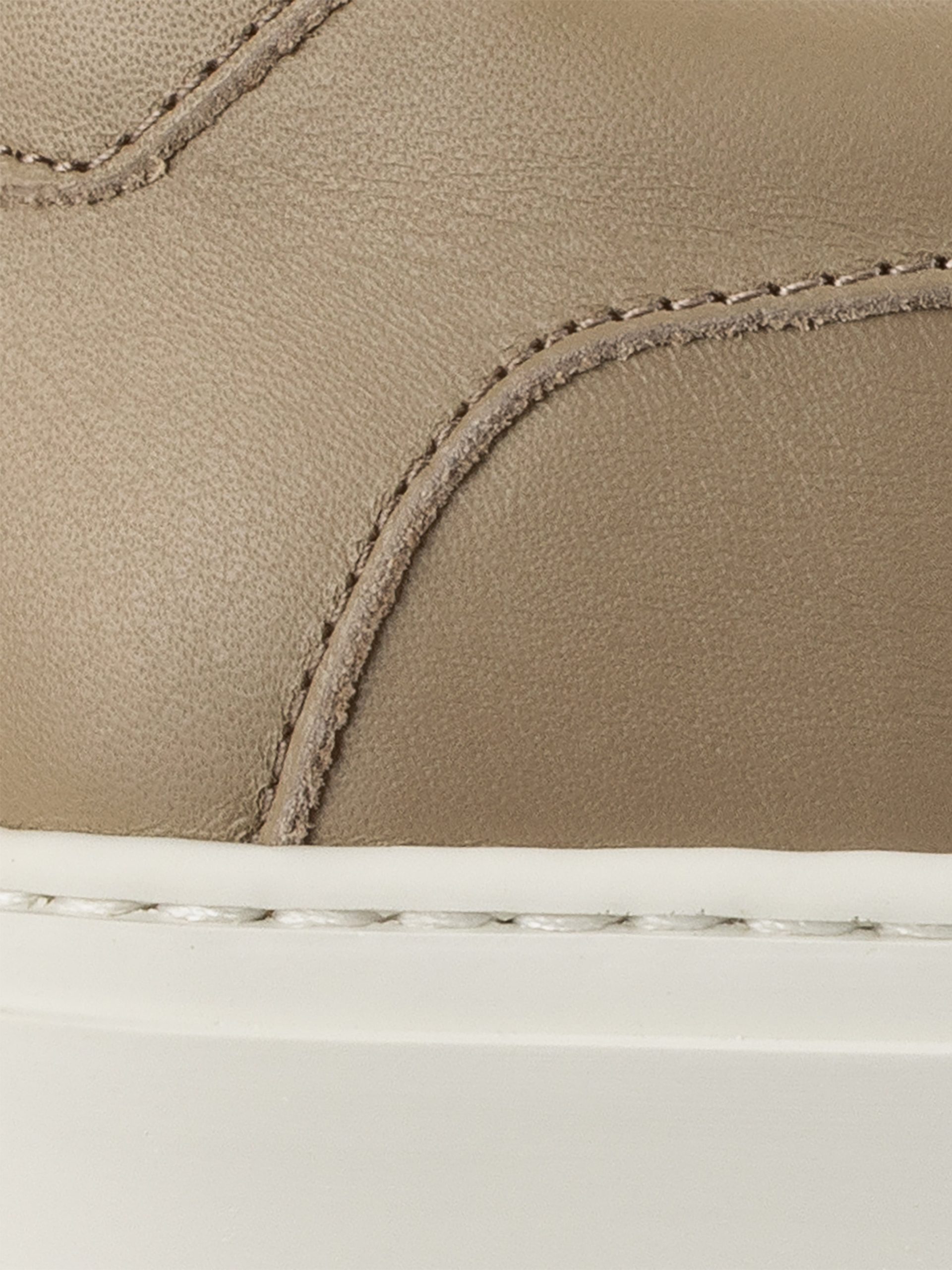 Capri Leather Sneaker in Khaki - Image 5