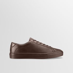 Capri Leather Sneaker in Mocha Wide Fit