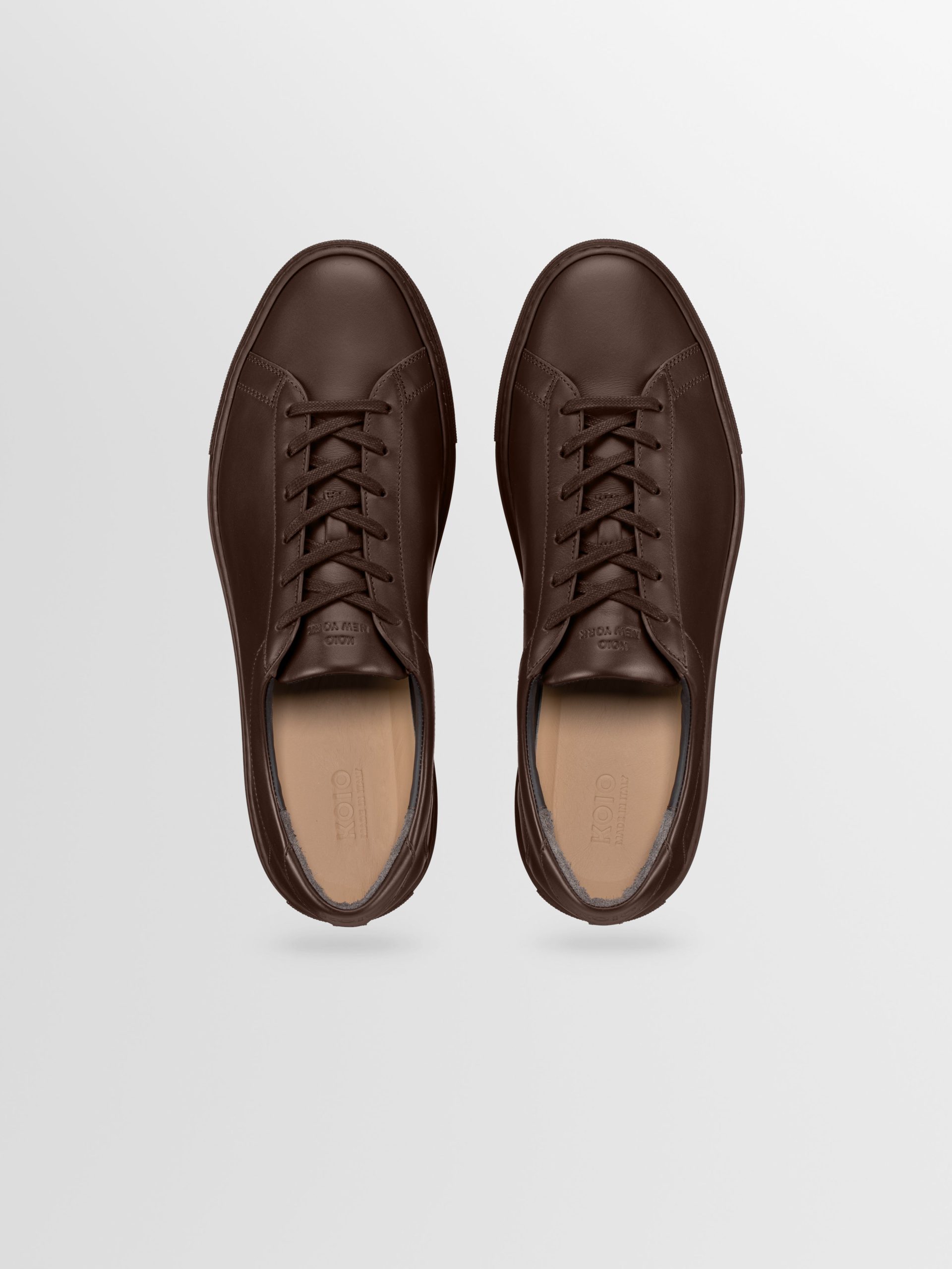Capri Leather Sneaker in Mocha - Image 4