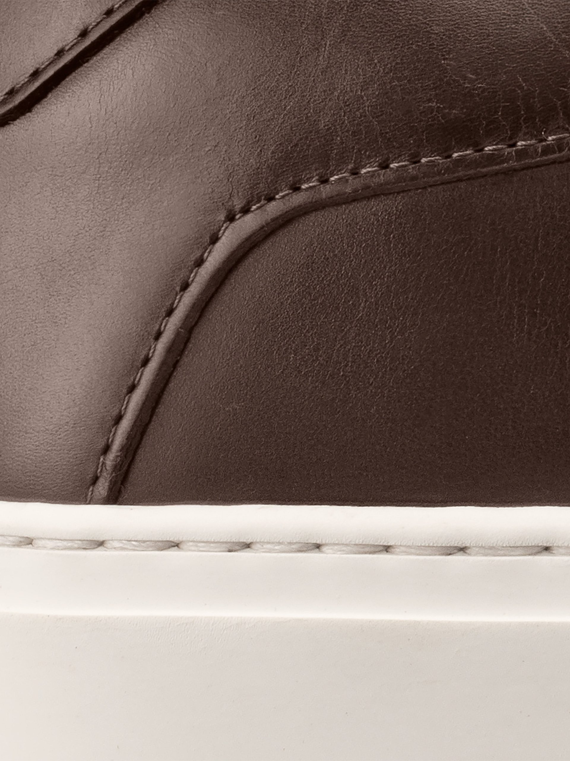 Capri Leather Sneaker in Cocoa - Image 5