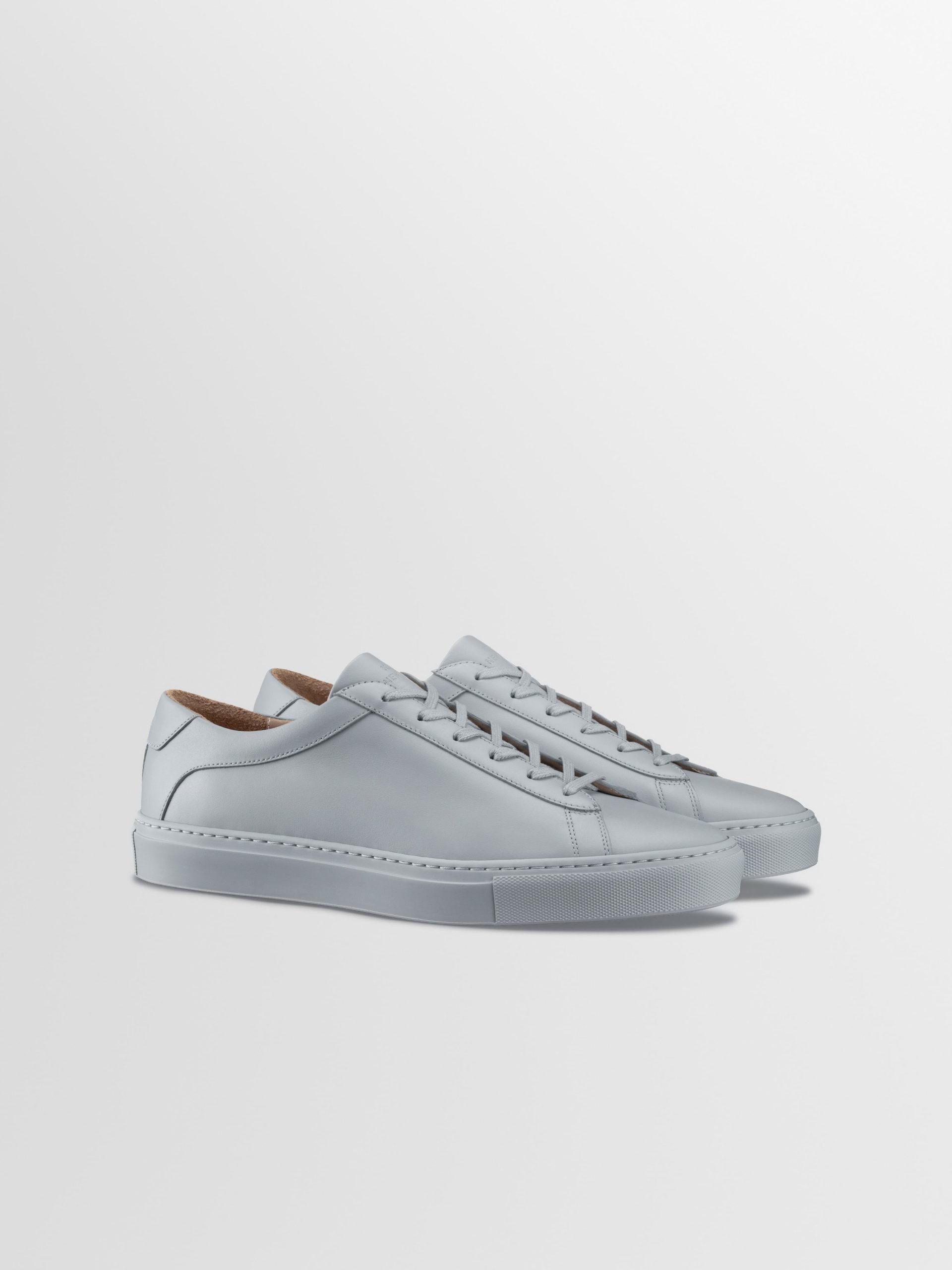 Capri Leather Sneaker in Pebble - Image 2