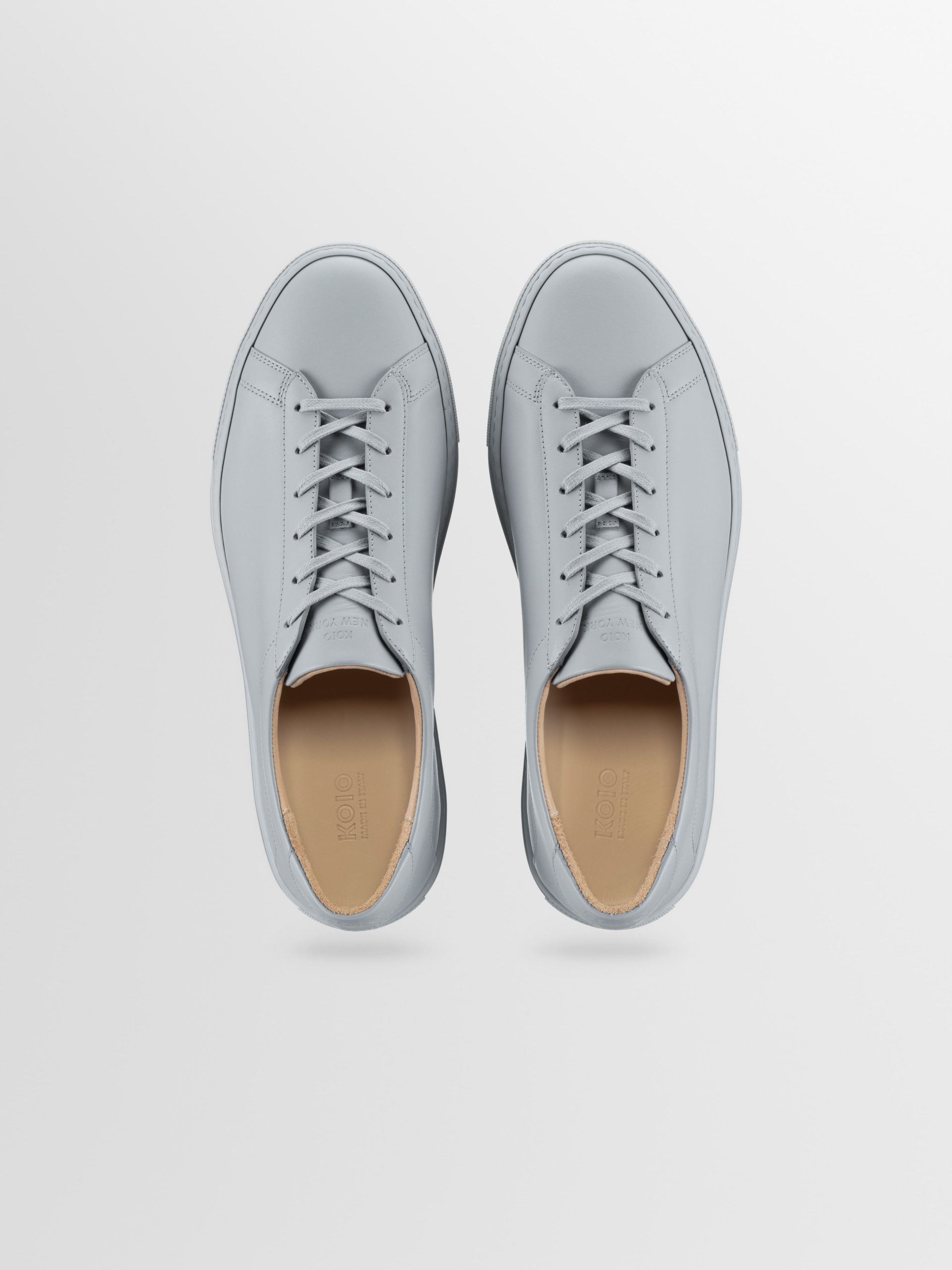 Capri Leather Sneaker in Pebble - Image 3