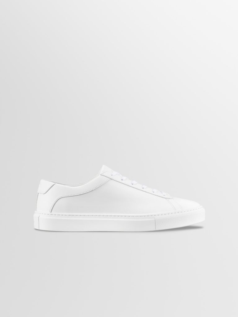 Capri Leather Sneaker in Triple White