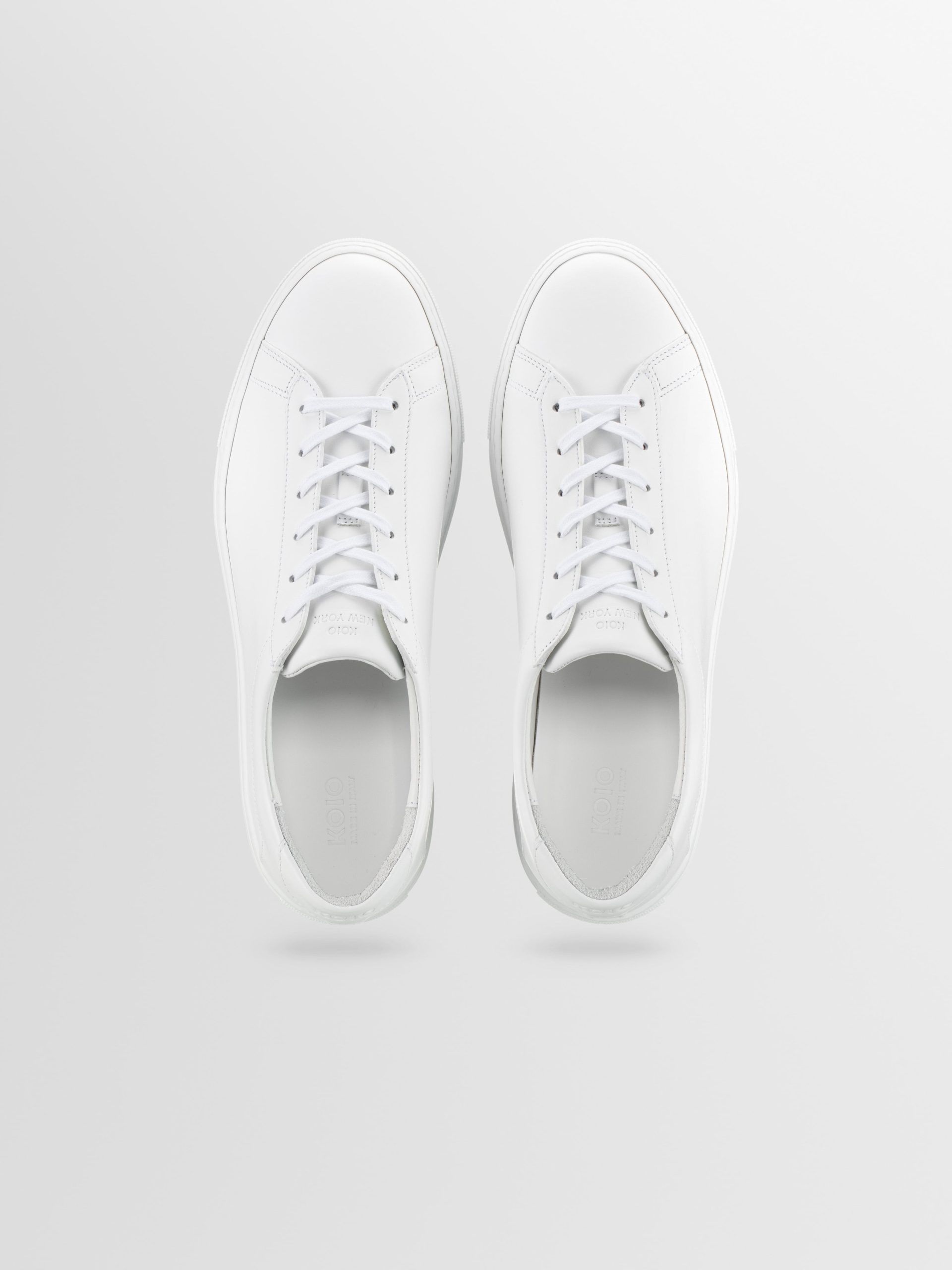 Capri Leather Sneaker in Triple White - Image 3