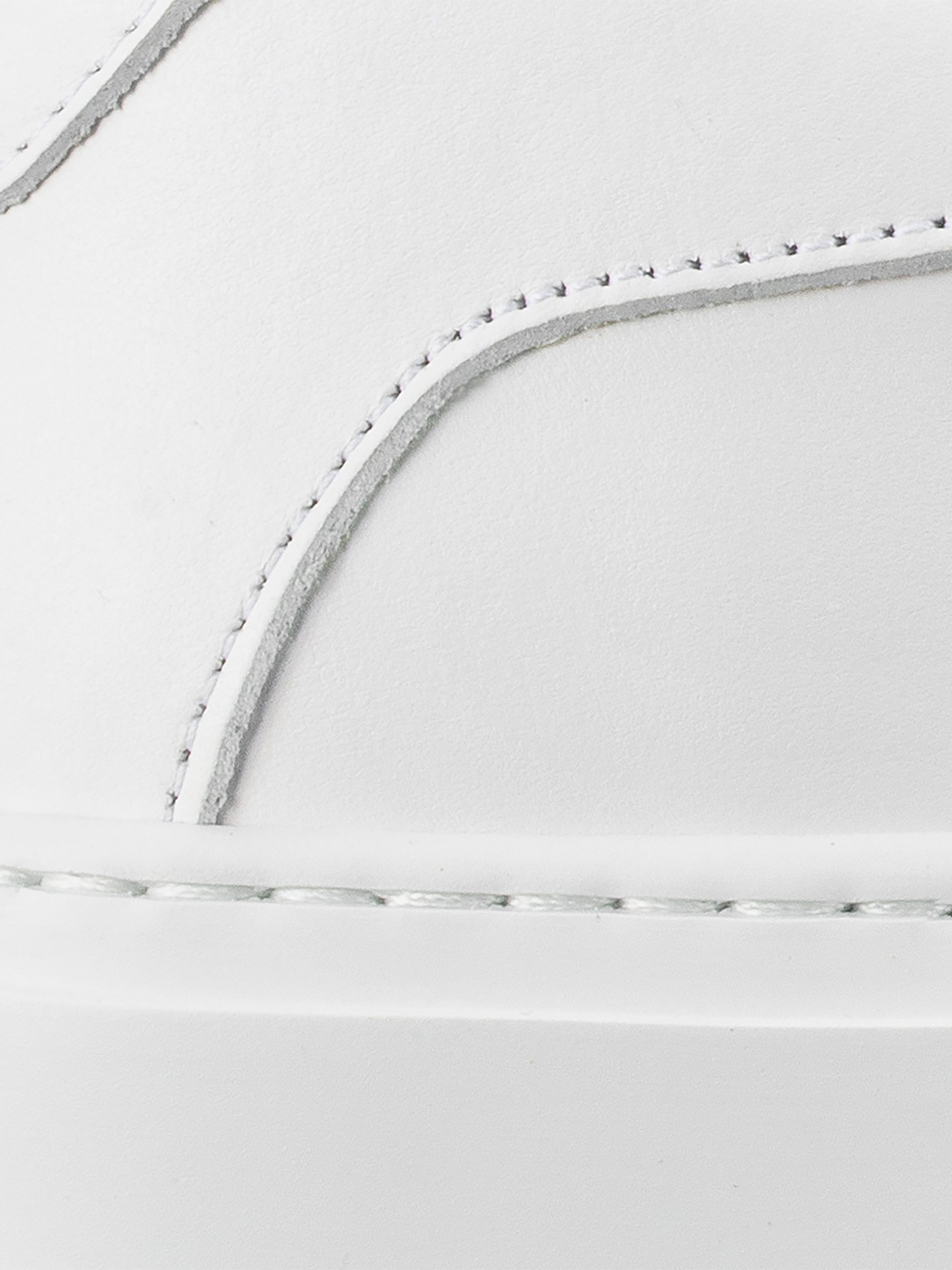 Capri Leather Sneaker in Triple White - Image 5