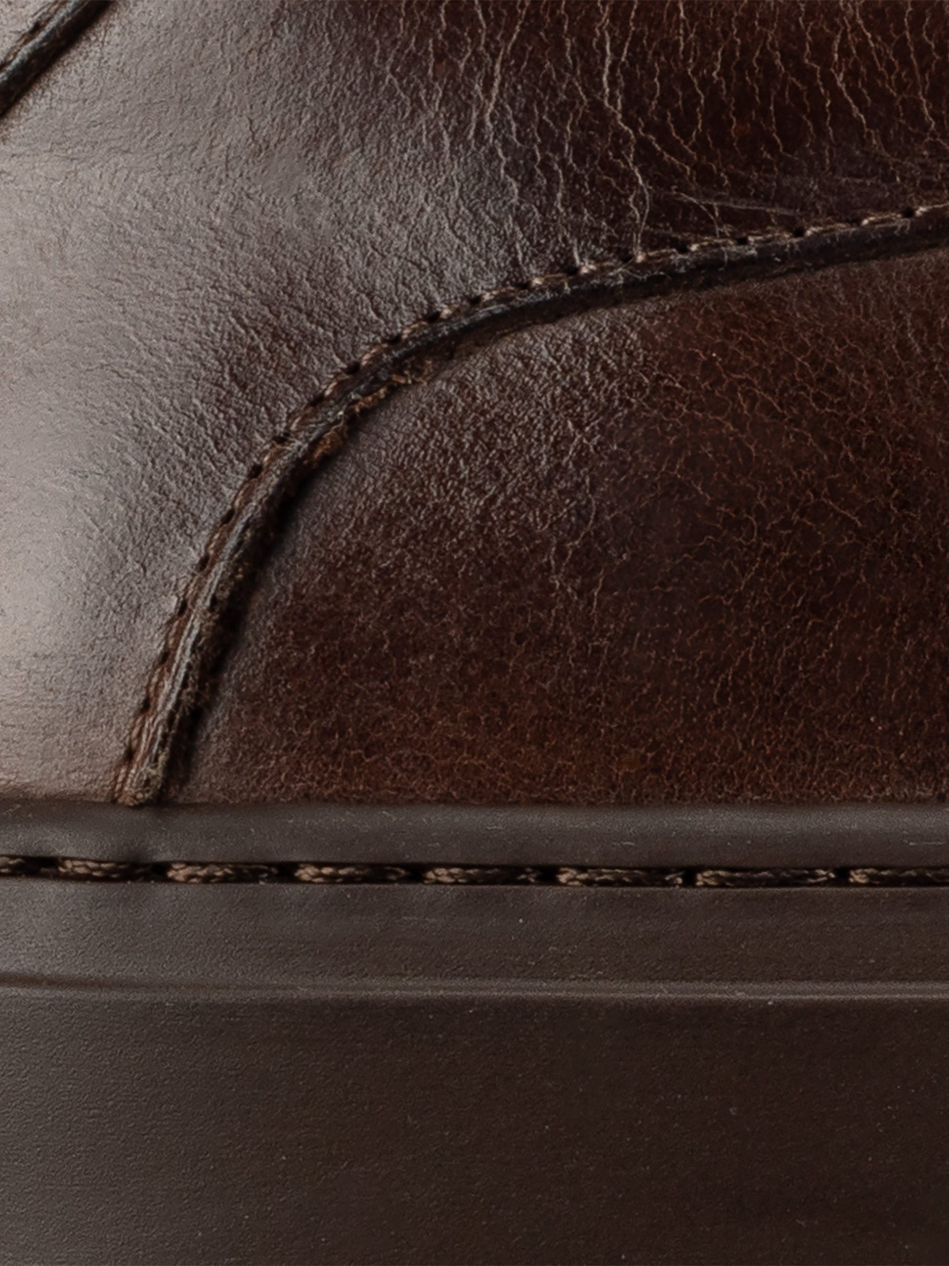 Capri Leather Sneaker in Antica Caffe - Image 5