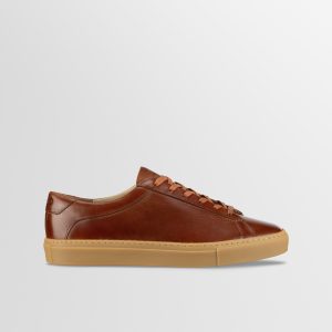 Capri Leather Sneaker in Antica Castagna