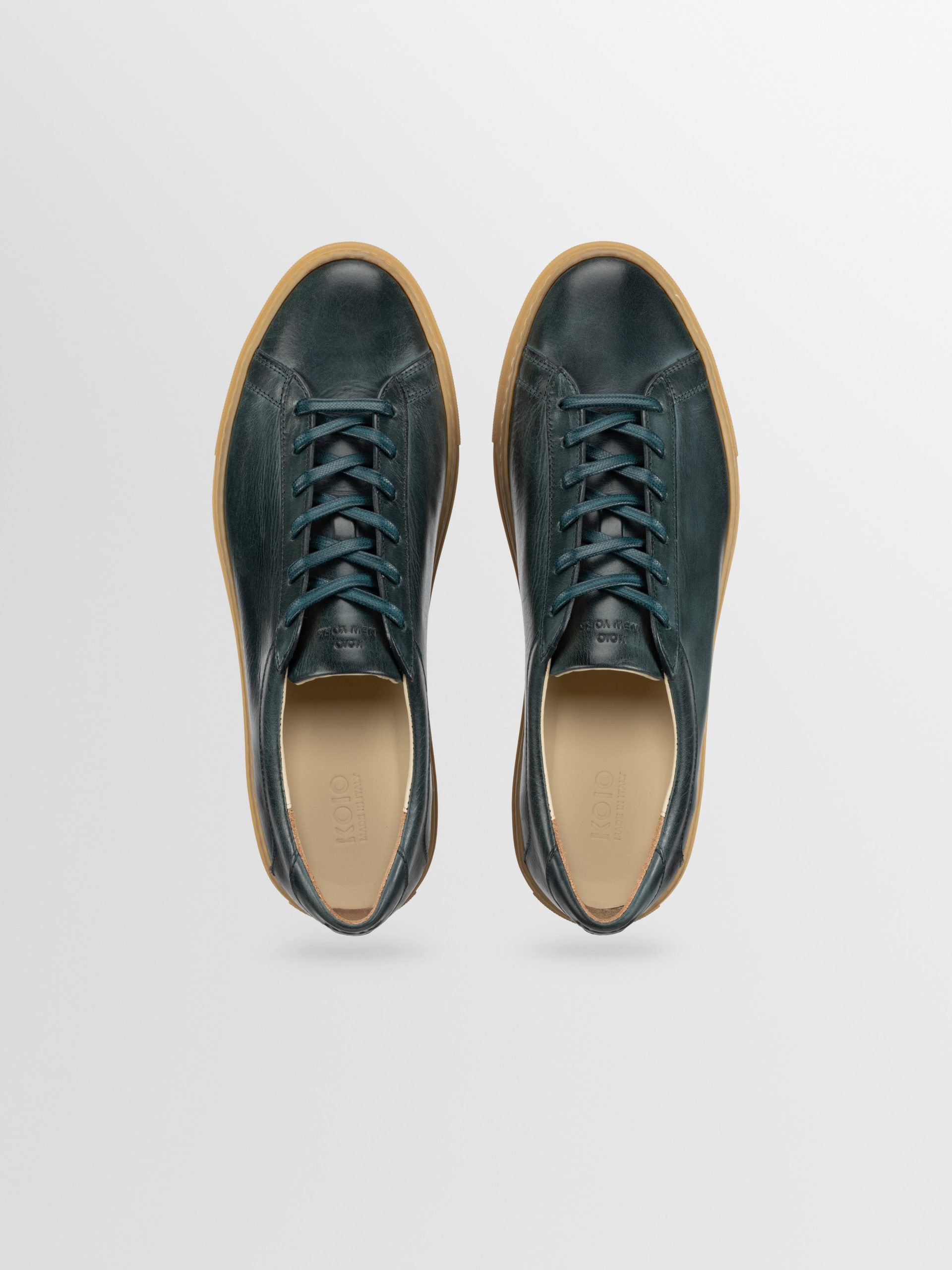 Capri Leather Sneaker in Antica Forest - Image 3