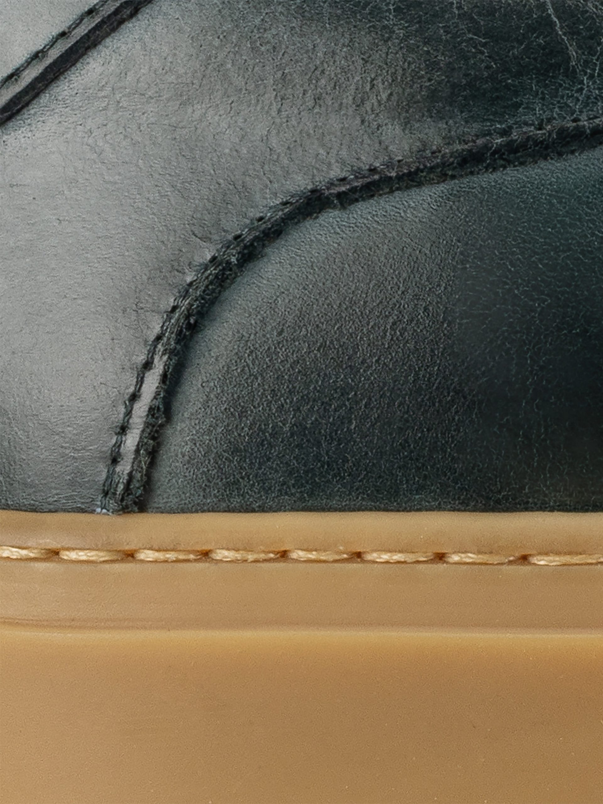 Capri Leather Sneaker in Antica Forest - Image 5
