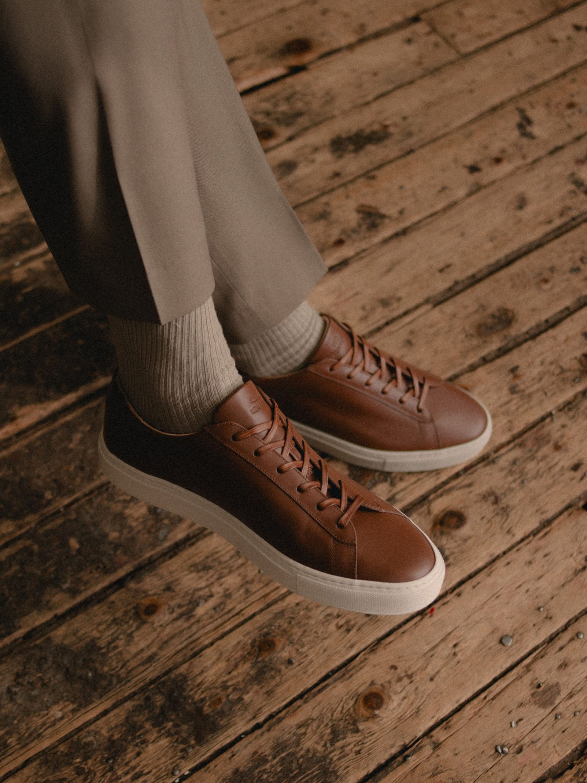Capri Leather Sneaker in Terra - Image 8