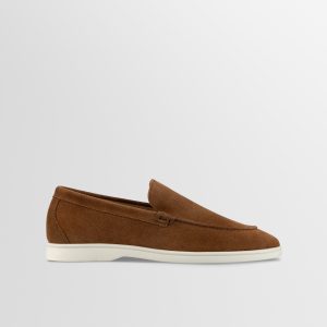 Catania Suede Loafer in Cognac