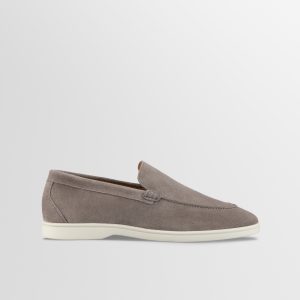Catania Suede Loafer in Taupe
