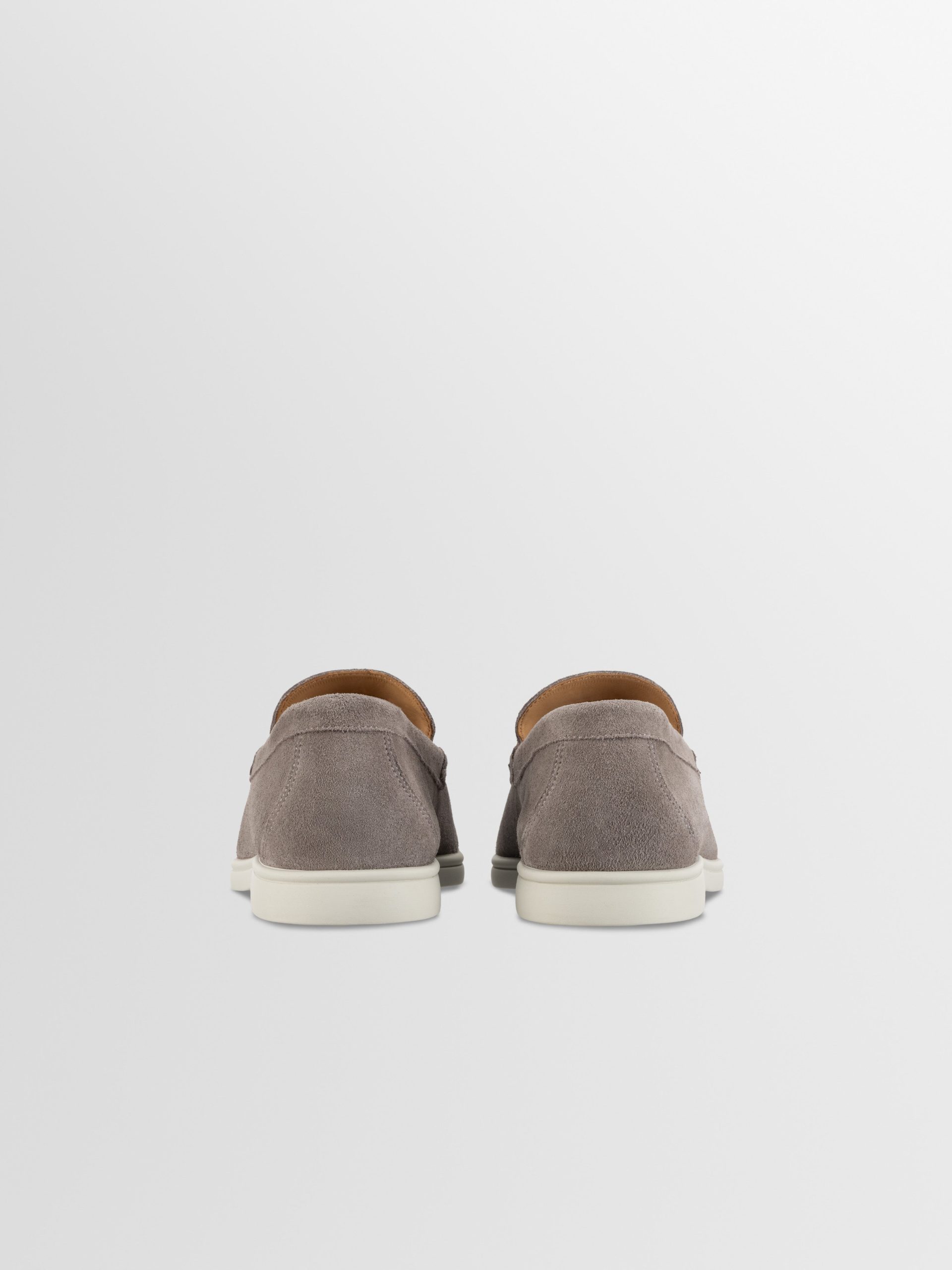 Catania Suede Loafer in Taupe - Image 4