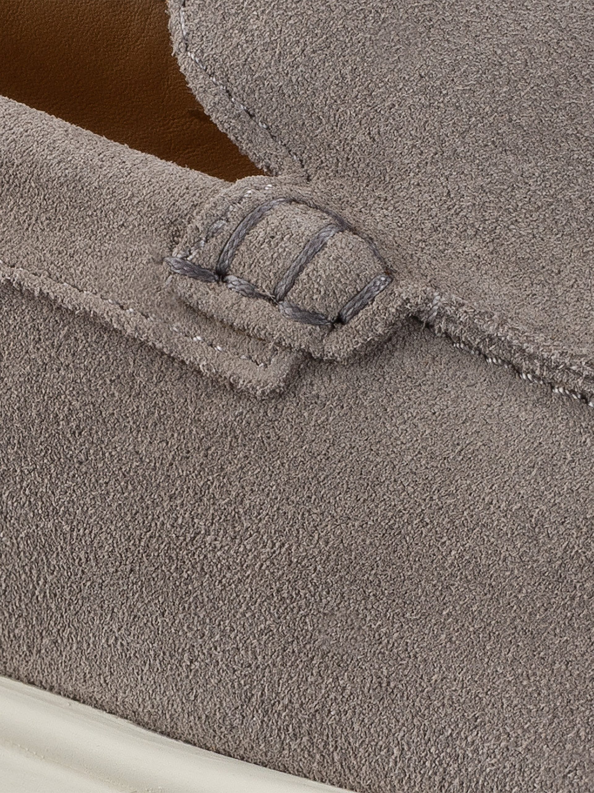 Catania Suede Loafer in Taupe - Image 5
