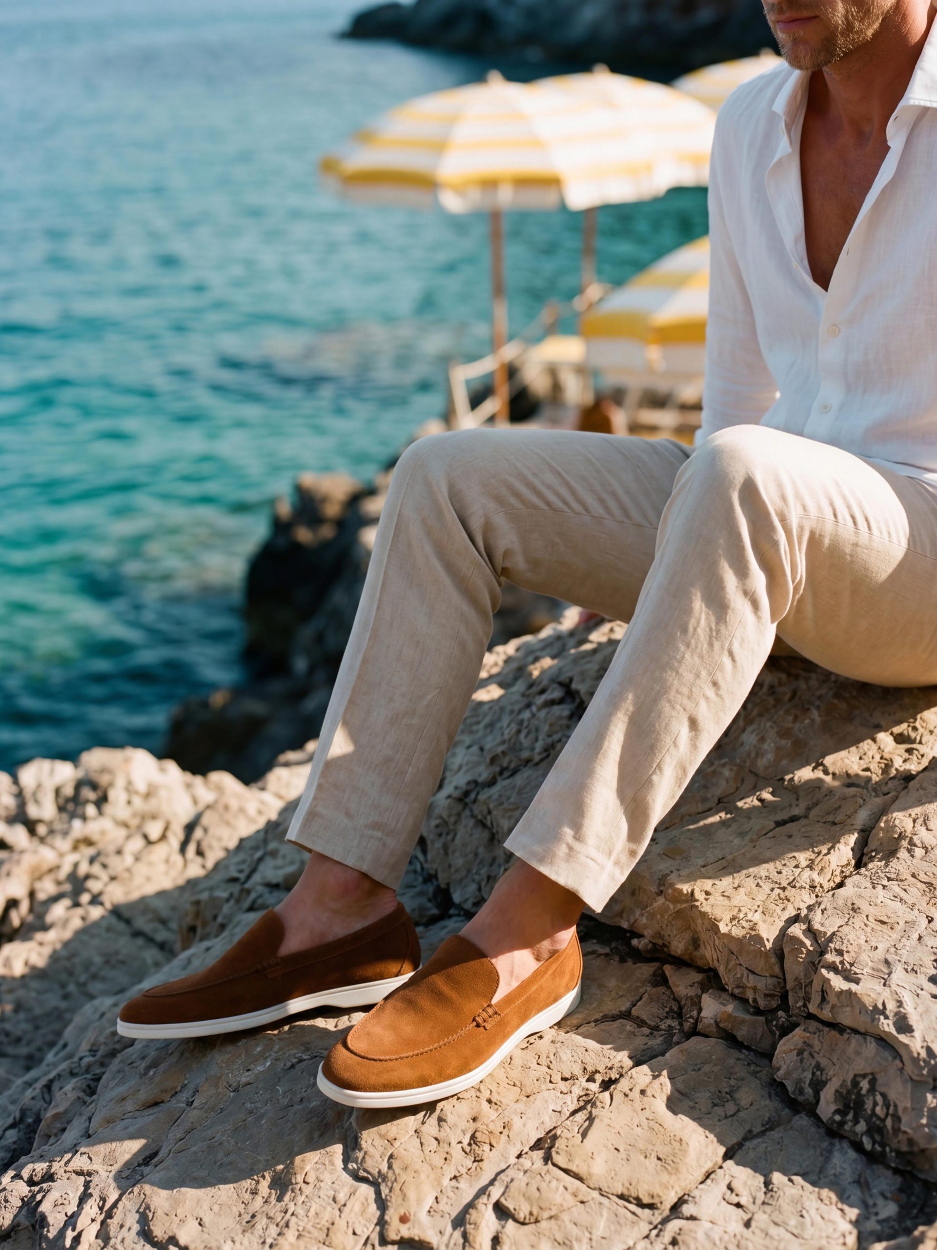 Catania Suede Loafer in Cognac - Image 7