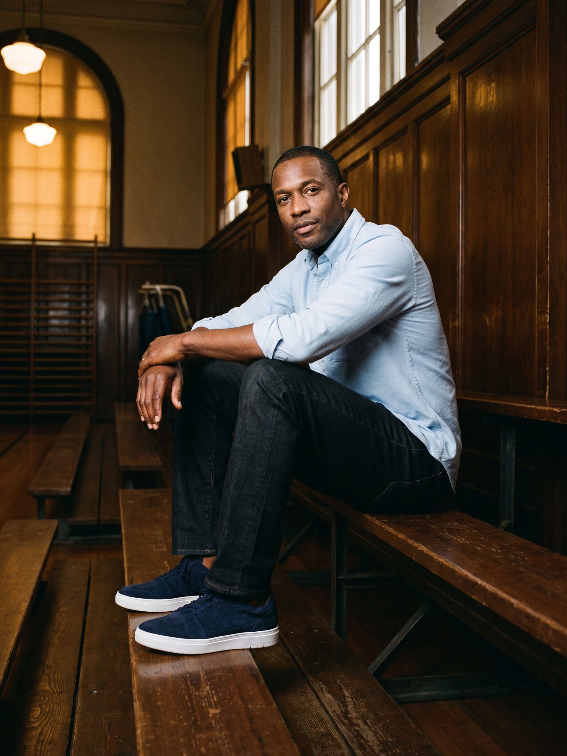 Carrara Suede Sneaker in Indigo - Image 7