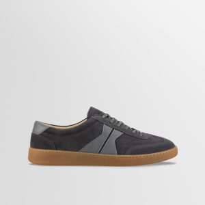 Monza Leather & Suede Sneaker in Ash Gray