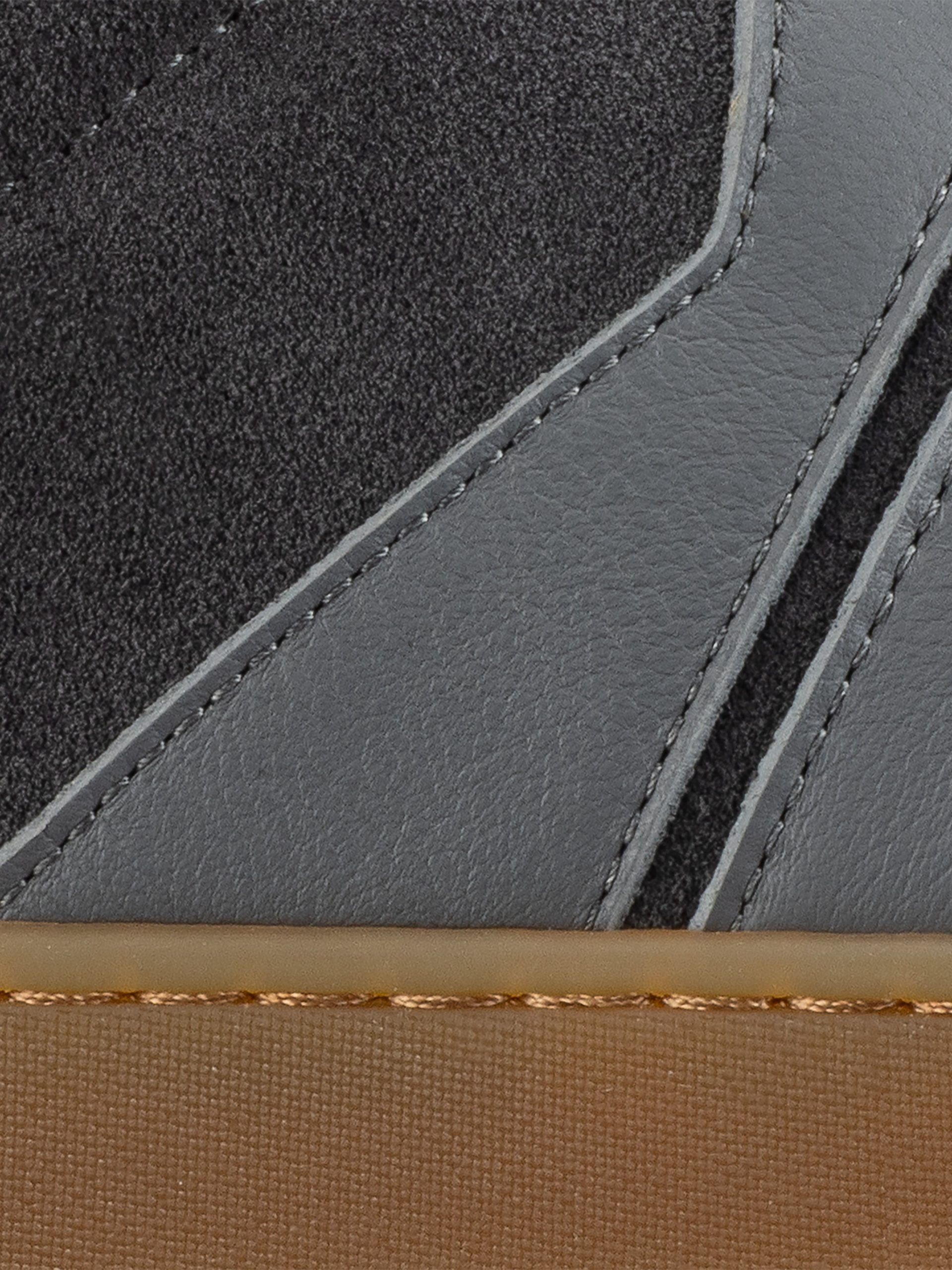Monza Leather & Suede Sneaker in Ash Gray - Image 5