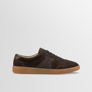 Monza Leather & Suede Sneaker in Cacao