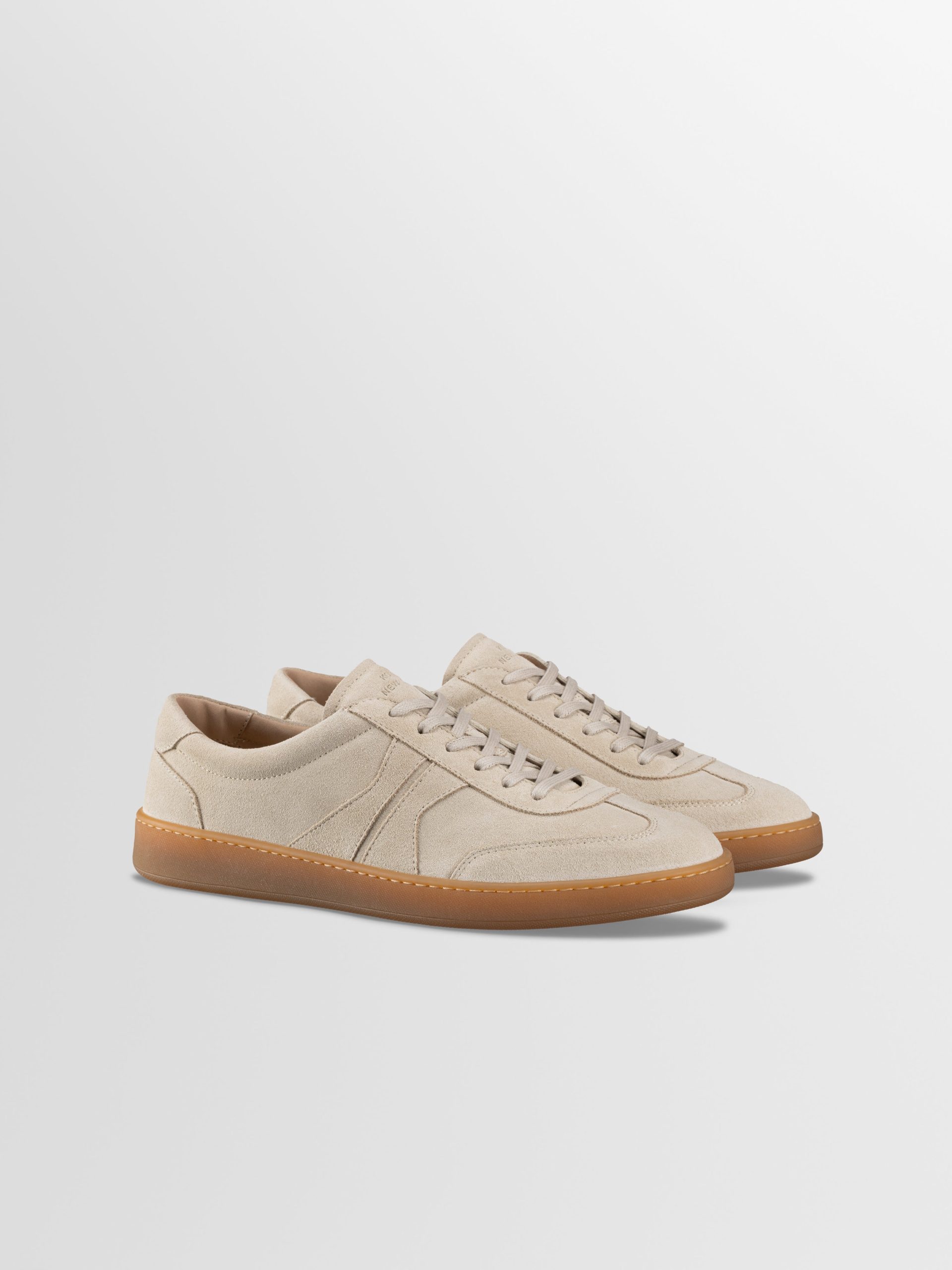 Monza Suede Sneaker in Papyrus - Image 2