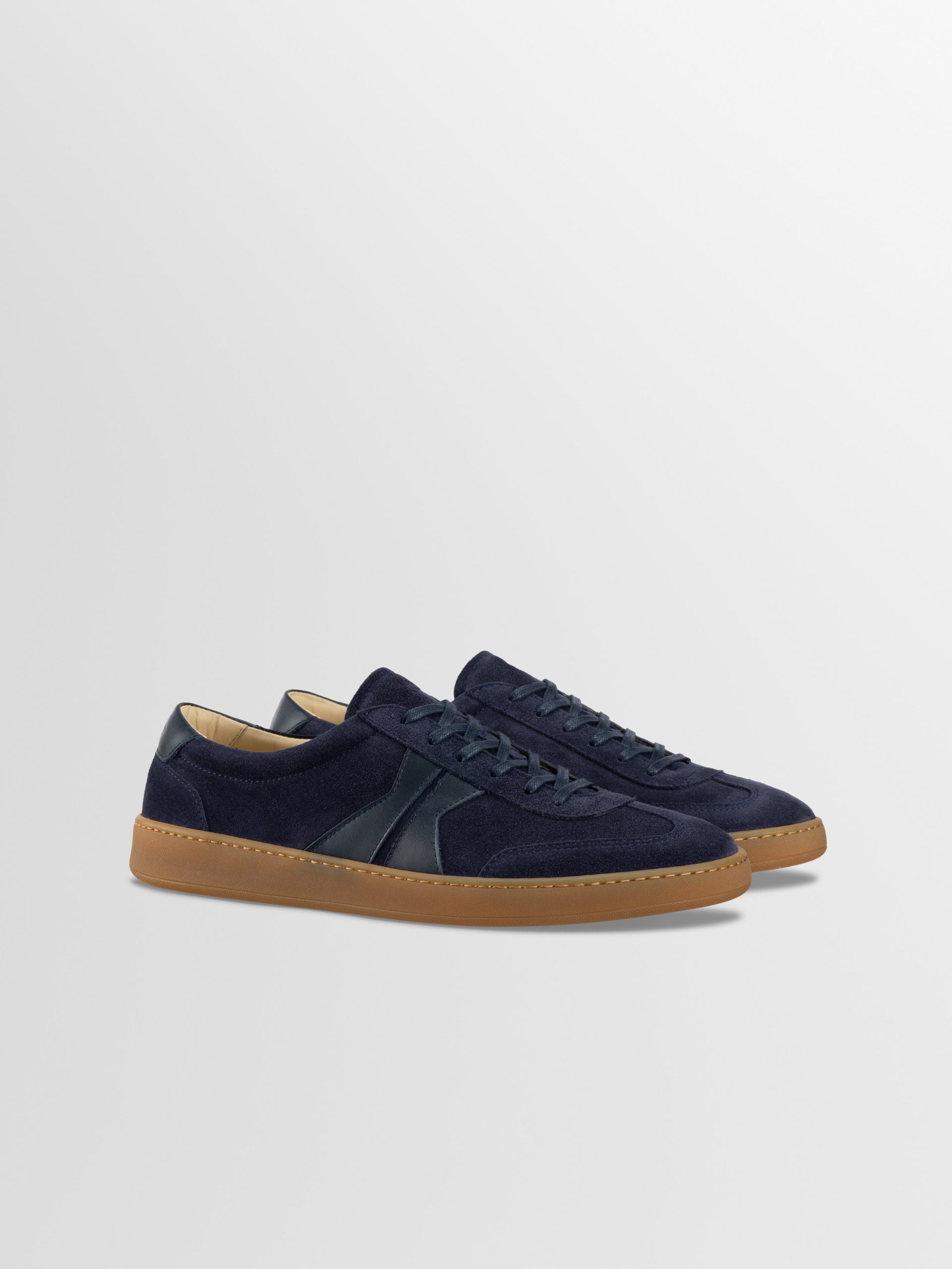 Monza Leather & Suede Sneaker in Universe - Image 2