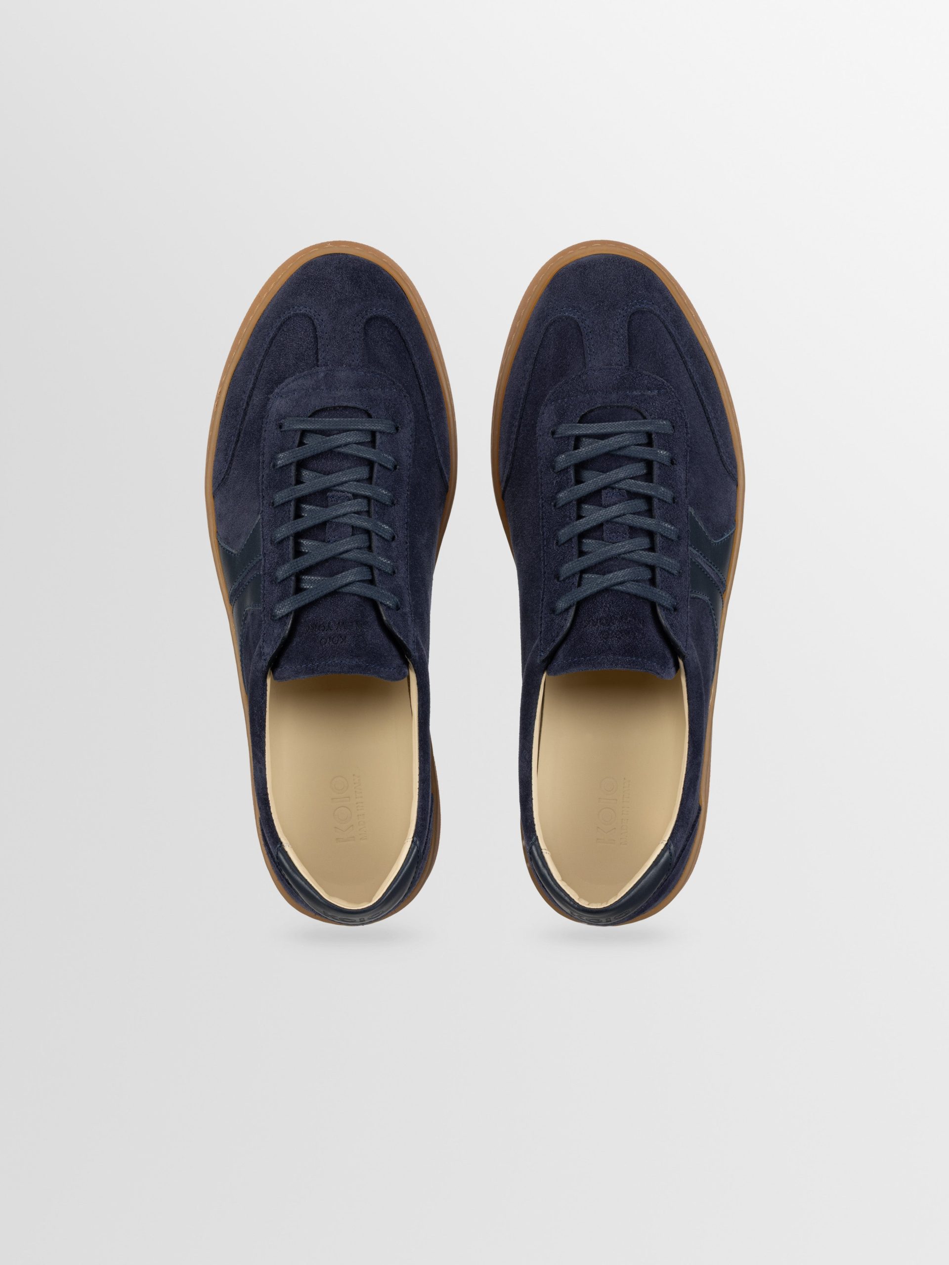 Monza Leather & Suede Sneaker in Universe - Image 3