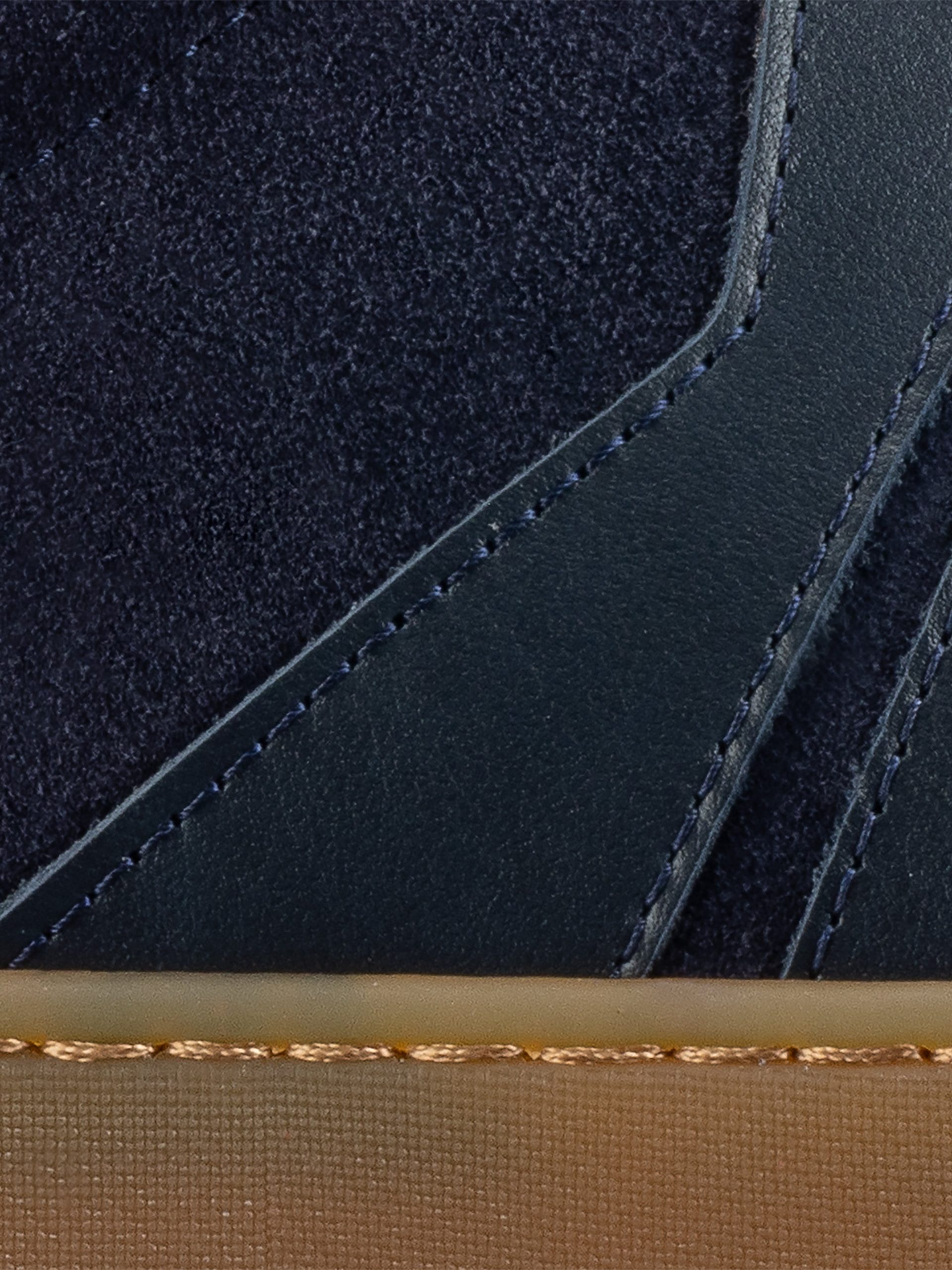 Monza Leather & Suede Sneaker in Universe - Image 5