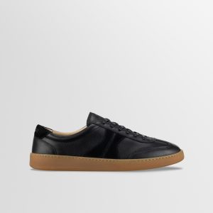 Monza Leather & Suede Sneaker in Nero