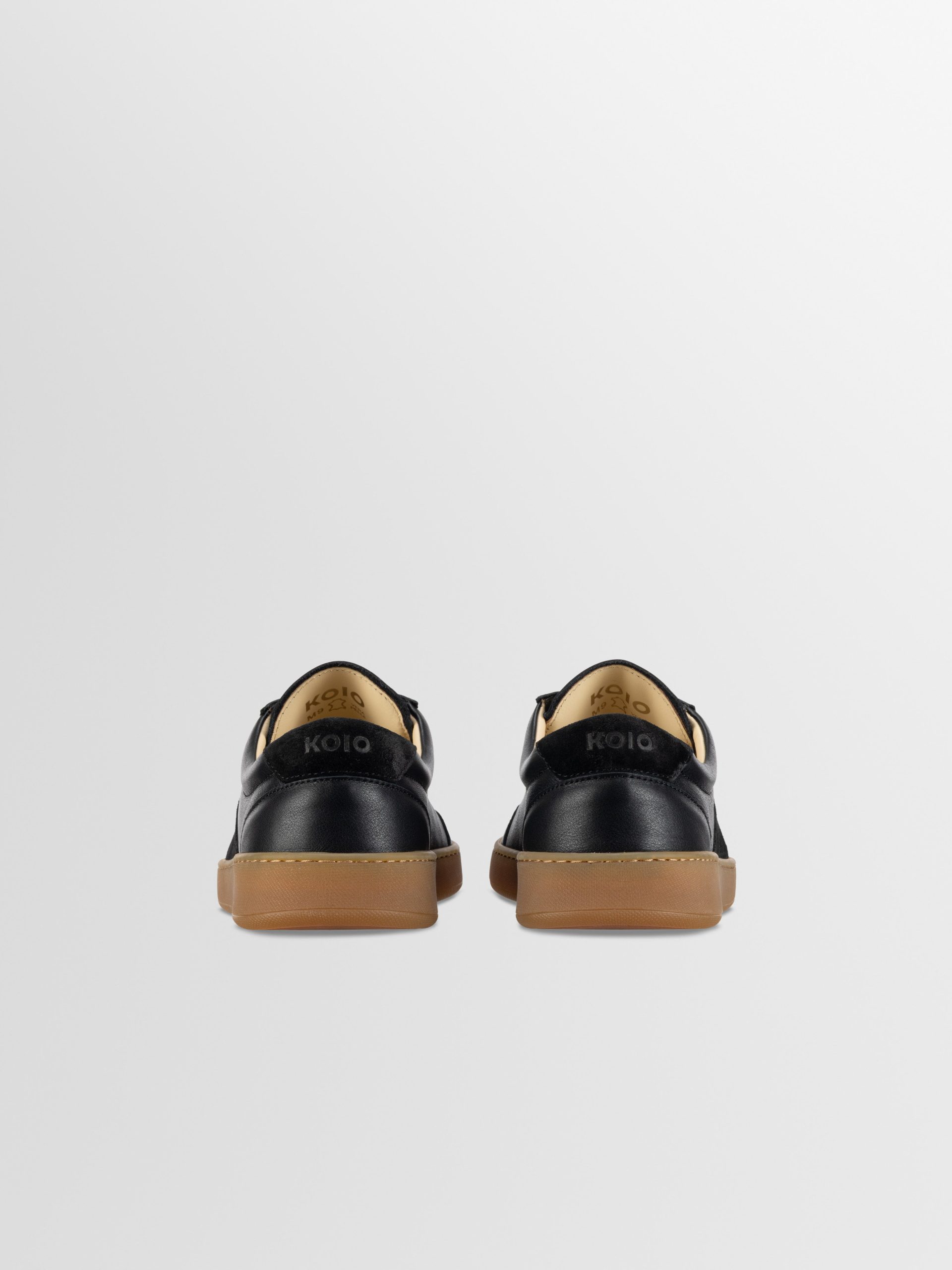 Monza Leather & Suede Sneaker in Nero - Image 4