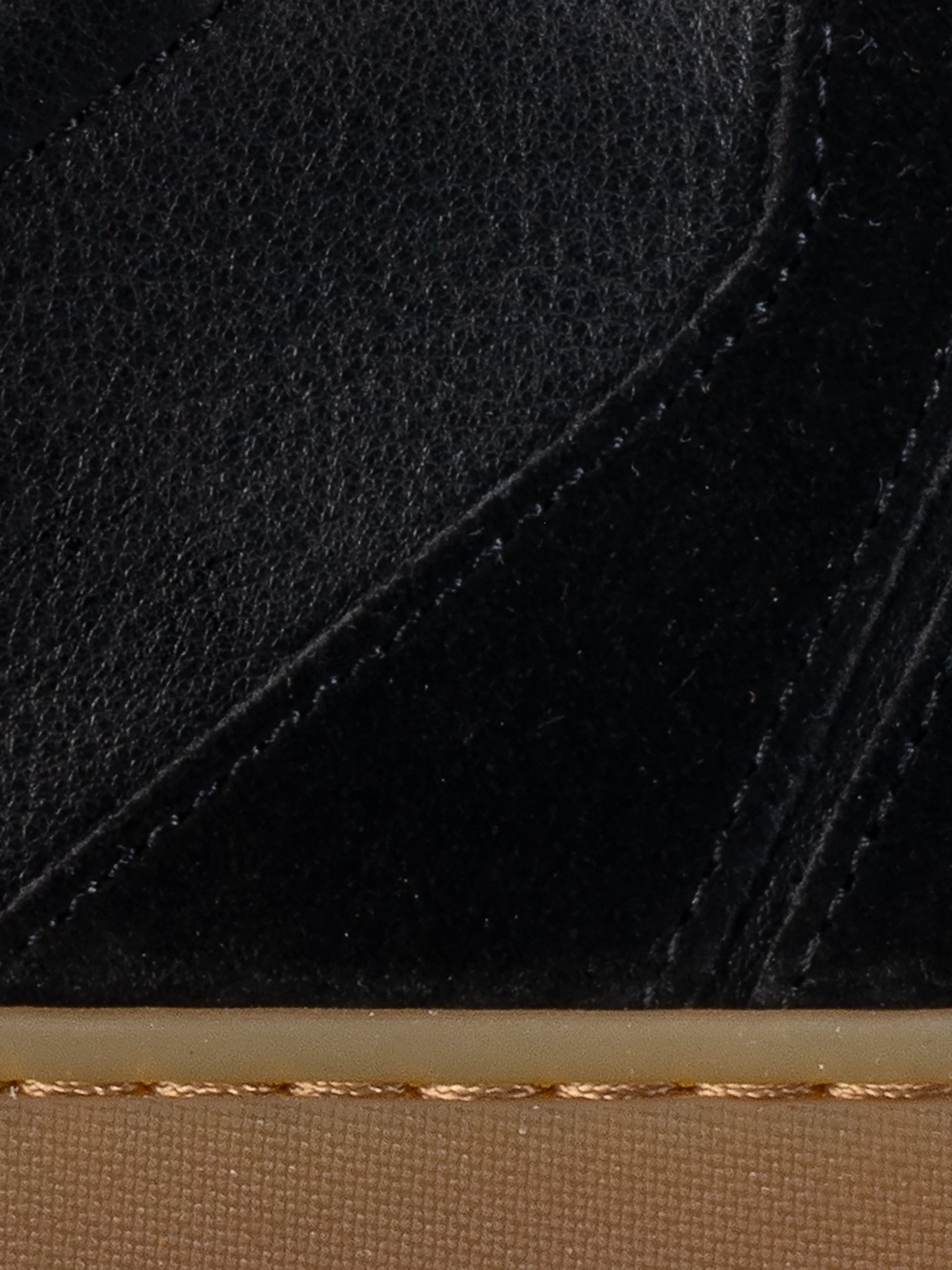 Monza Leather & Suede Sneaker in Nero - Image 5