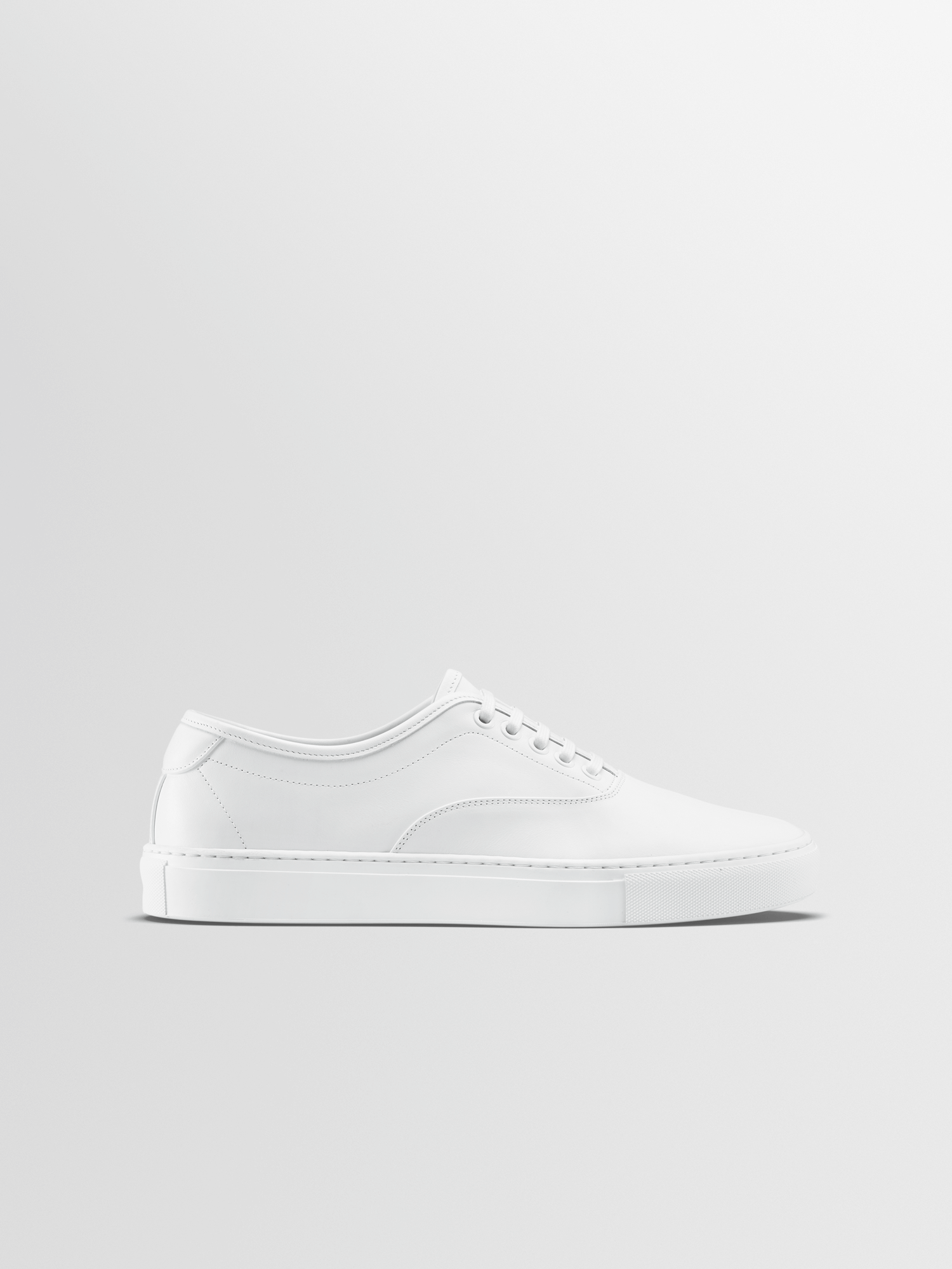 Portofino Leather Sneaker in Triple White