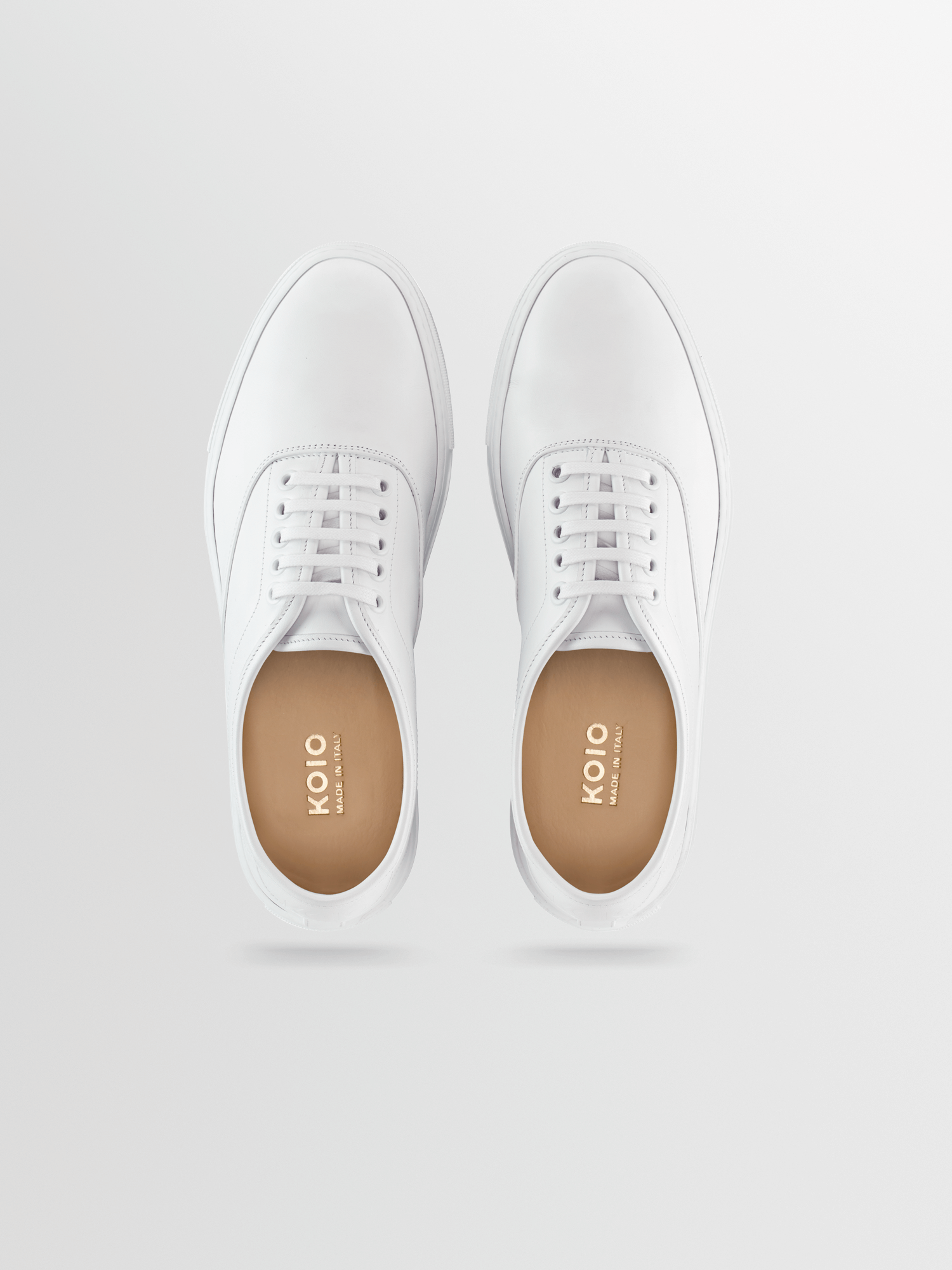 Portofino Leather Sneaker in Triple White - Image 3