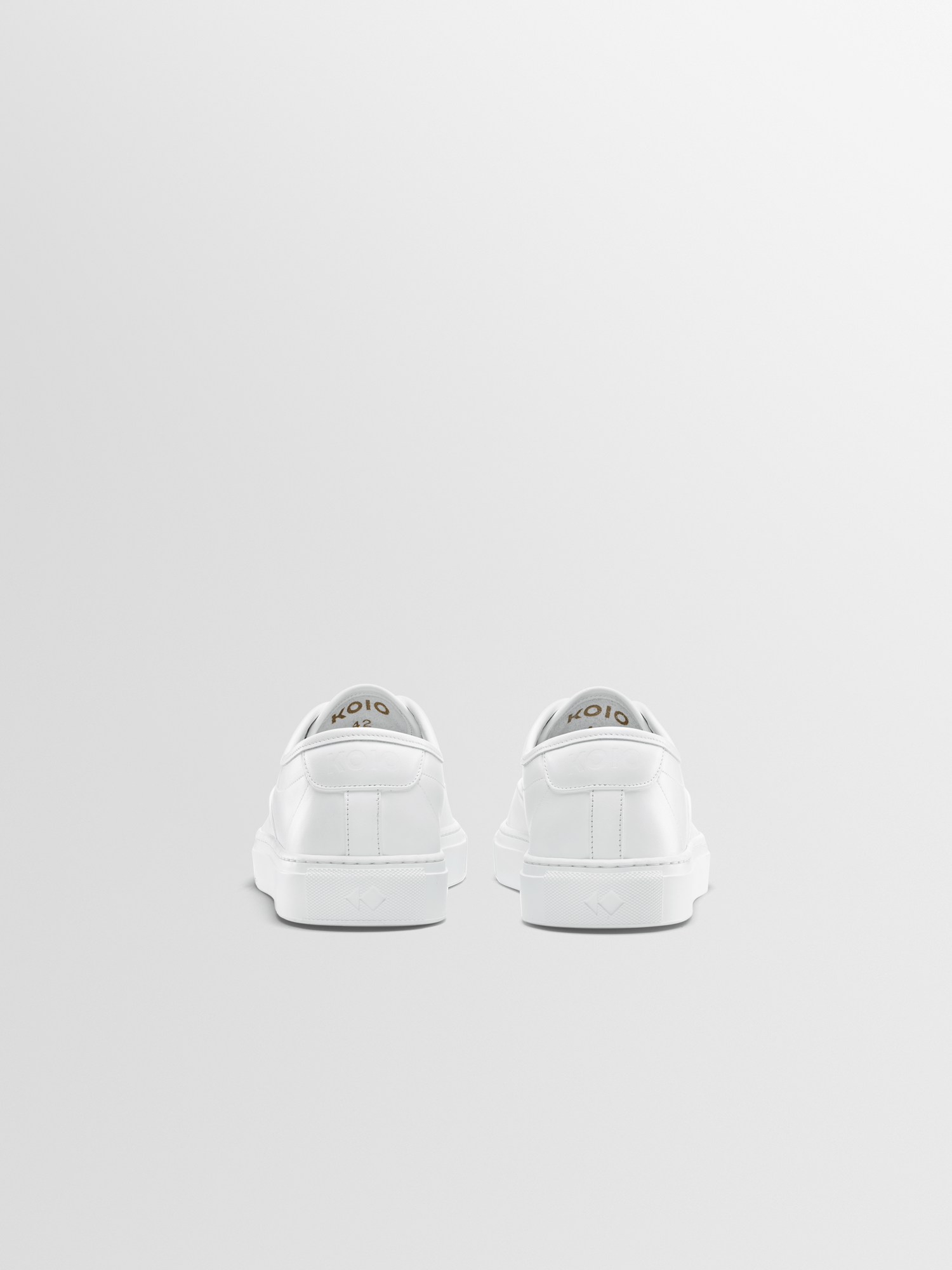 Portofino Leather Sneaker in Triple White - Image 4