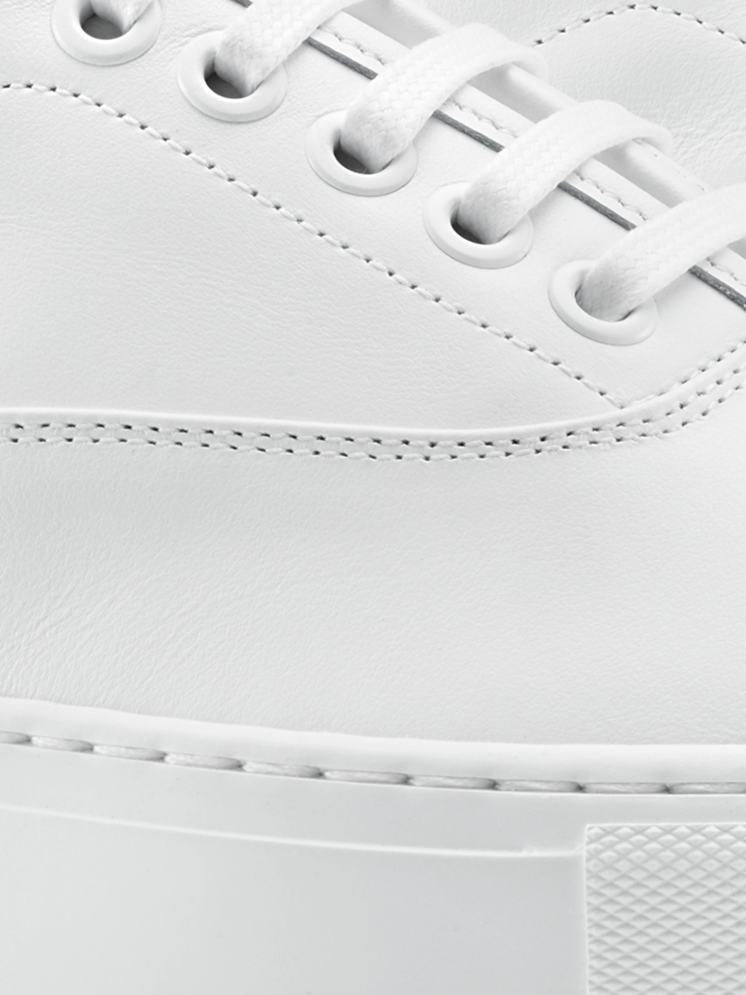 Portofino Leather Sneaker in Triple White - Image 5